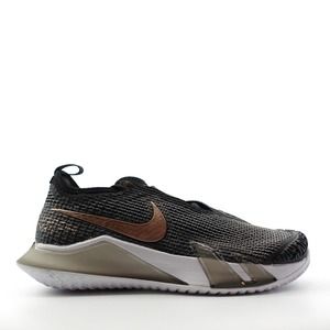 Womens Nike React Vapor NXT HC Black Bronze Tennis Shoes CV0742-002 Size 6
